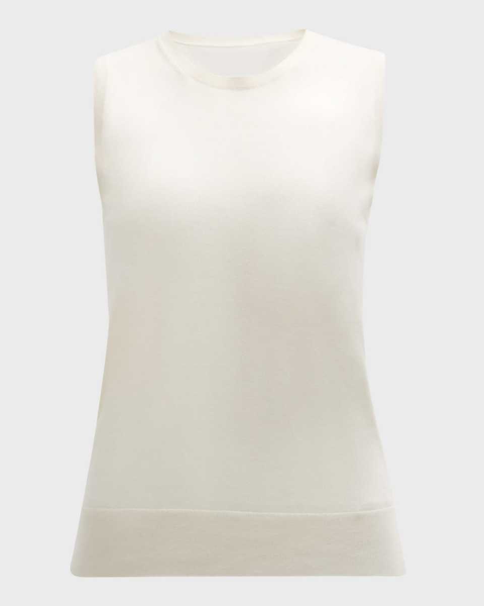Superfine Cashmere Sleeveless Shell
